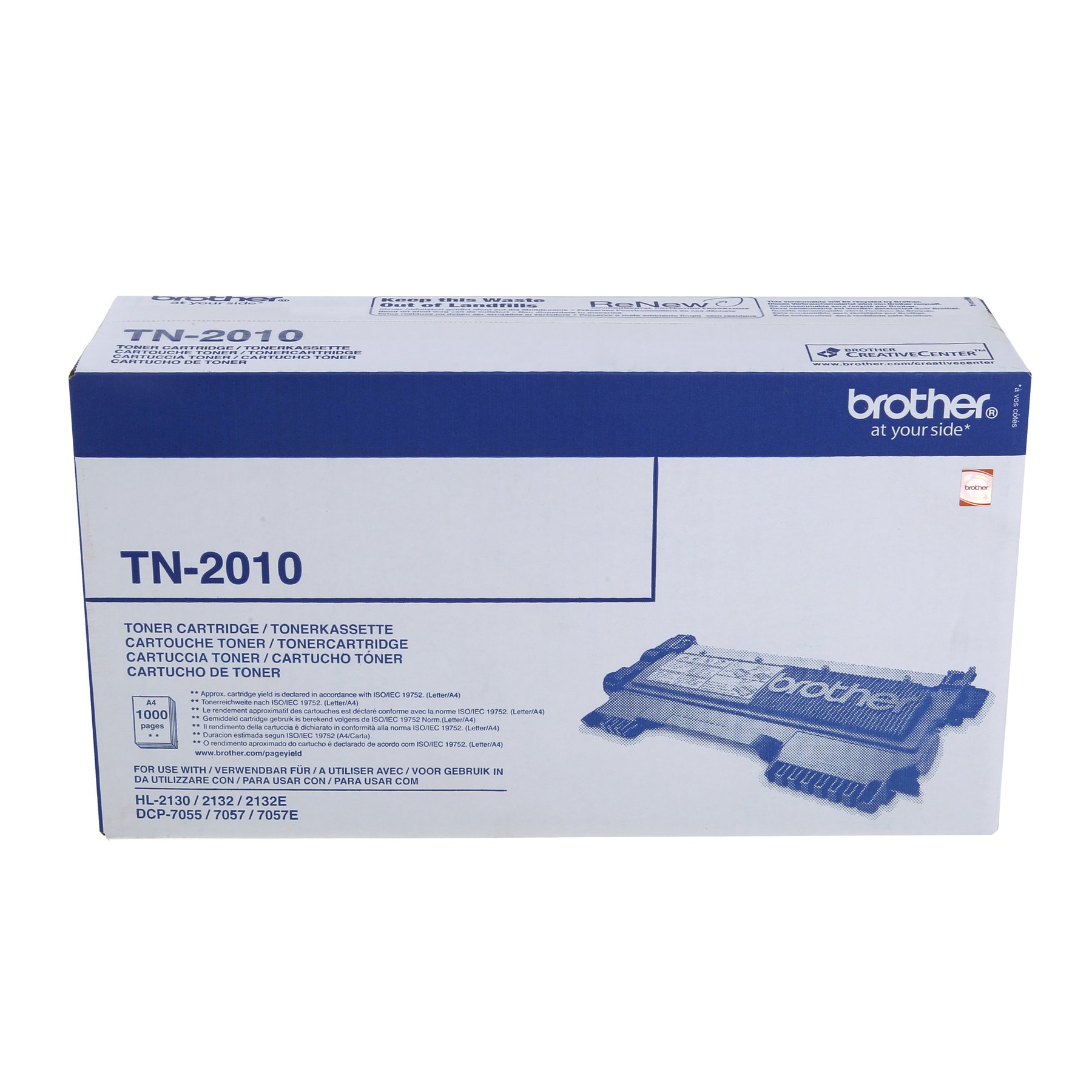 Brother Тонер TN2010, DCP-7055, 1000 страници/5%, Black | Office 1 ...