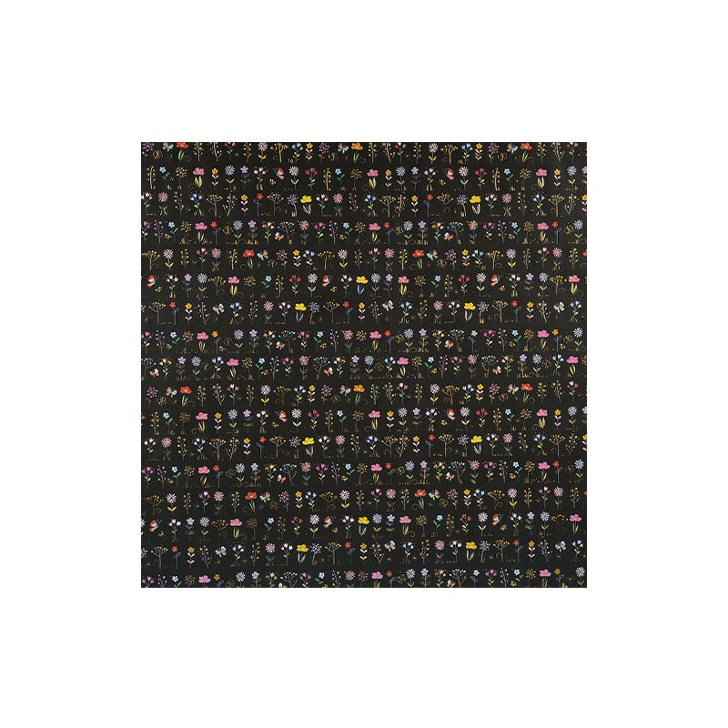 Goldbuch Хартия за опаковане, 50 х 70 cm, черна с цветя | Office 1 ...