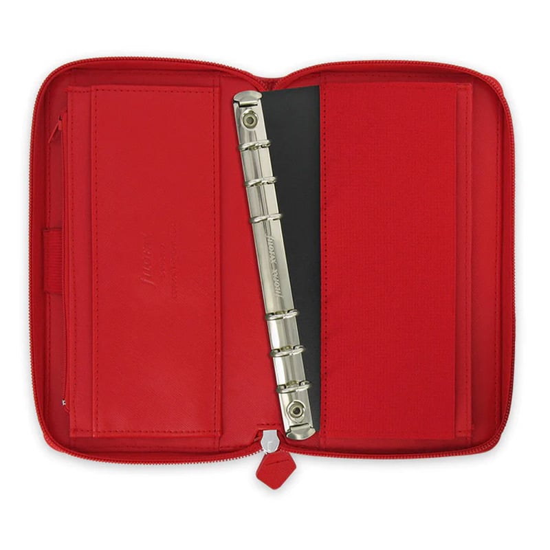 Filofax Органайзер Saffiano Personal Compact, с цип, червен | Office 1 ...