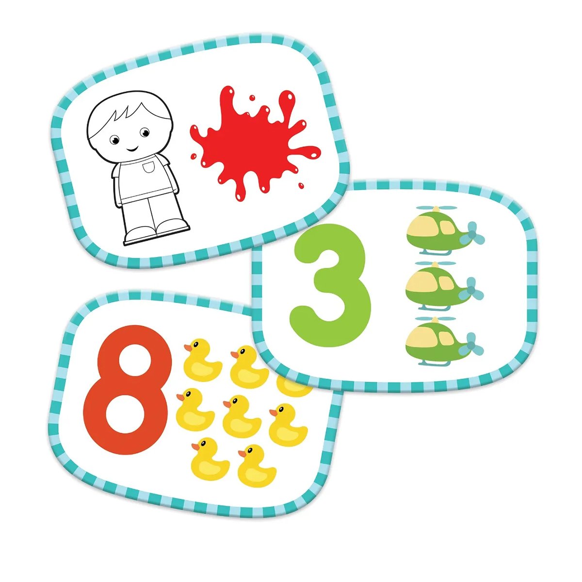 Learning Resources Комплект с карти и фигурки на деца, с числата от 1 ...