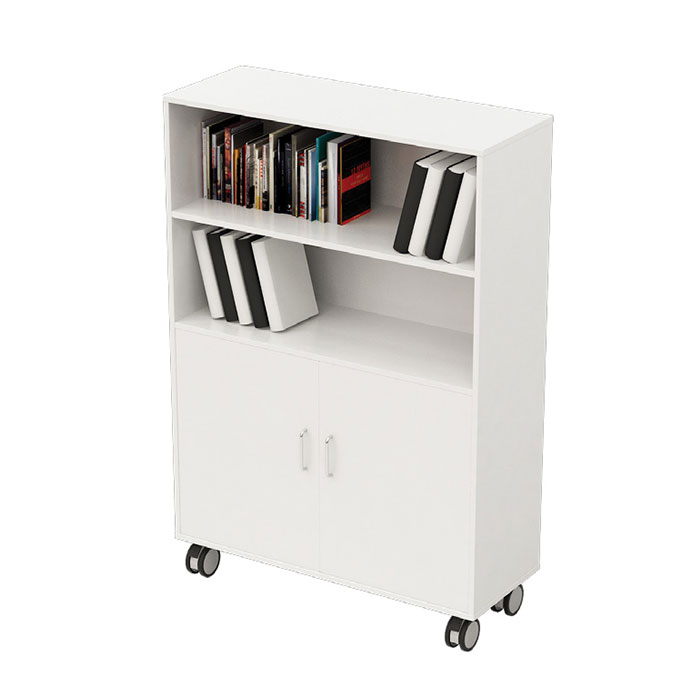 RFG Шкаф, с 4 рафта, с колелца, 1040 х 400 х 1500 mm, бял | Office 1 ...
